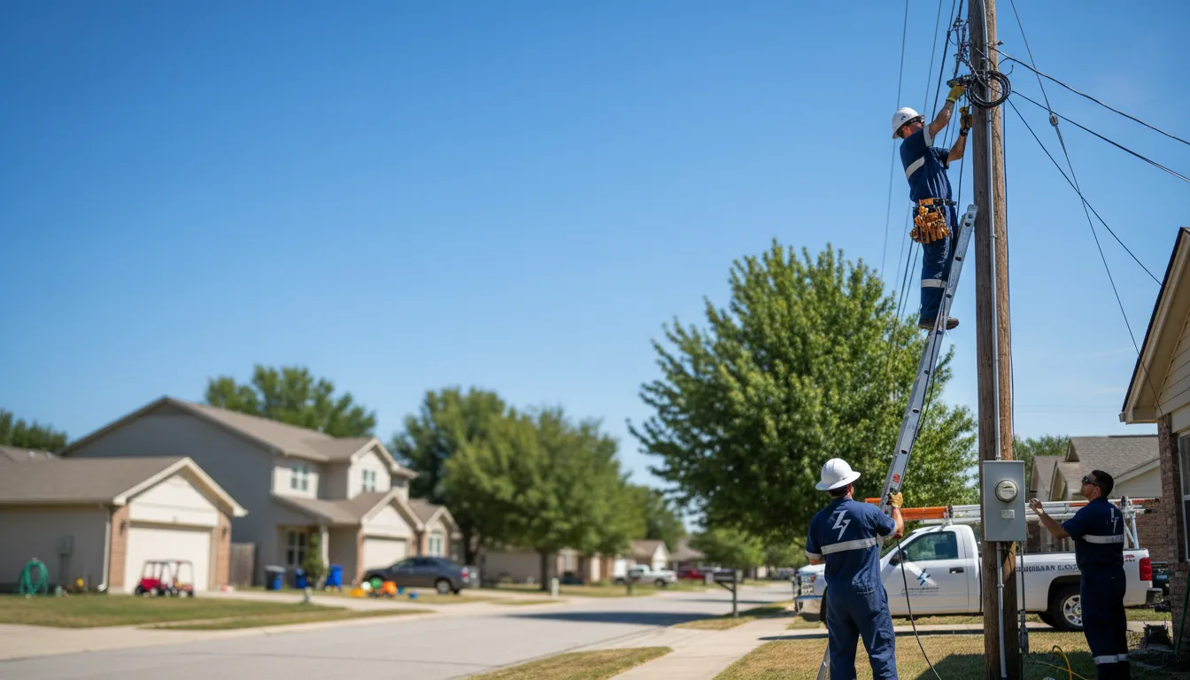 Residential electrician providing installation services in Homer, LA